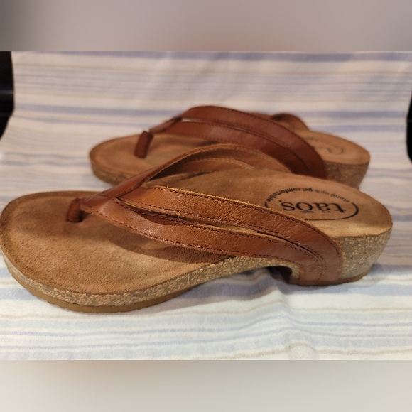 Taos Link Leather Thong Sandal NWOT Size 37 6-6.5 - Picture 8 of 8